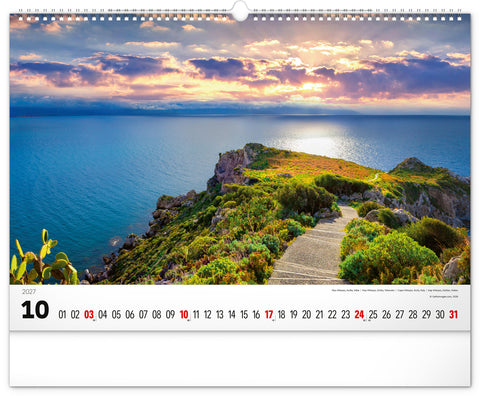 Wall calendar Sea 2027, 48 x 33 cm