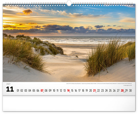 Wall calendar Sea 2027, 48 x 33 cm