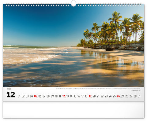 Wall calendar Sea 2027, 48 x 33 cm