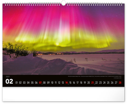 Wall calendar Landscapes 2027, 48 x 33 cm