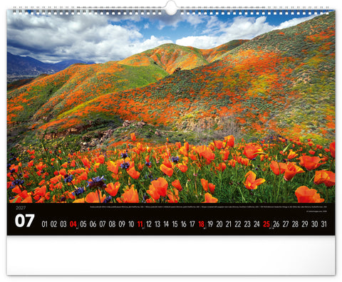 Wall calendar Landscapes 2027, 48 x 33 cm