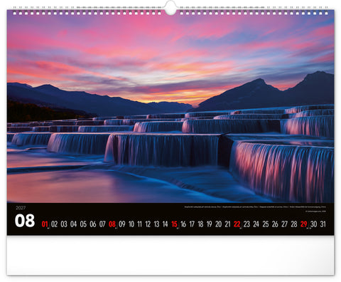 Wall calendar Landscapes 2027, 48 x 33 cm