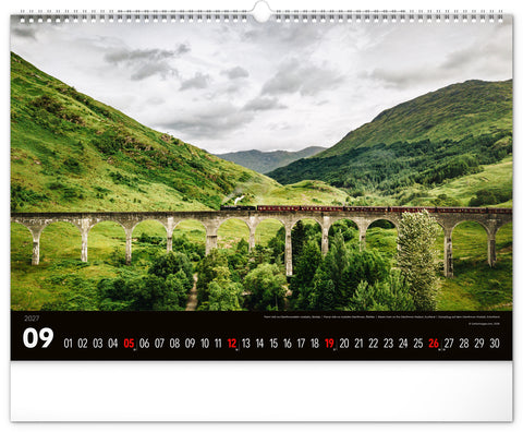 Wall calendar Landscapes 2027, 48 x 33 cm