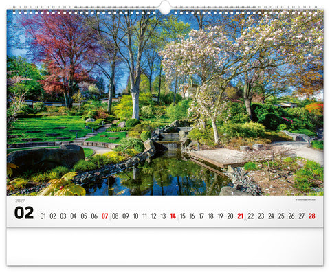 Wall calendar Gardens 2027, 48 x 33 cm