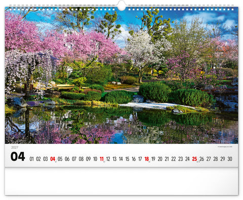 Wall calendar Gardens 2027, 48 x 33 cm