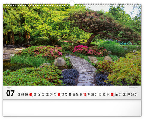 Wall calendar Gardens 2027, 48 x 33 cm