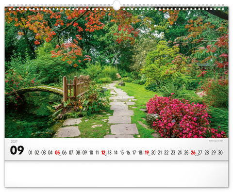 Wall calendar Gardens 2027, 48 x 33 cm