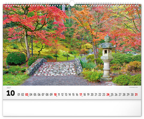 Wall calendar Gardens 2027, 48 x 33 cm
