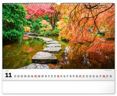 Wall calendar Gardens 2027, 48 x 33 cm
