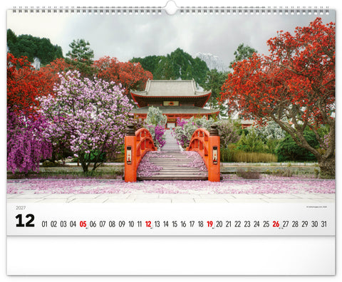 Wall calendar Gardens 2027, 48 x 33 cm