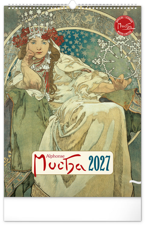 Wall calendar Alphonse Mucha 2027, 33 x 46 cm