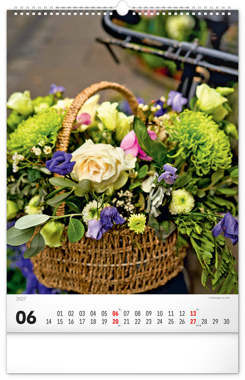 Wall calendar Bouquets 2027, 33 x 46 cm