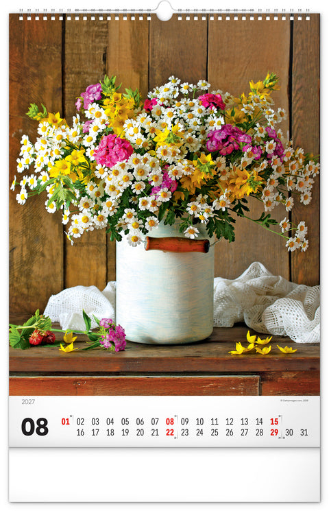 Wall calendar Bouquets 2027, 33 x 46 cm