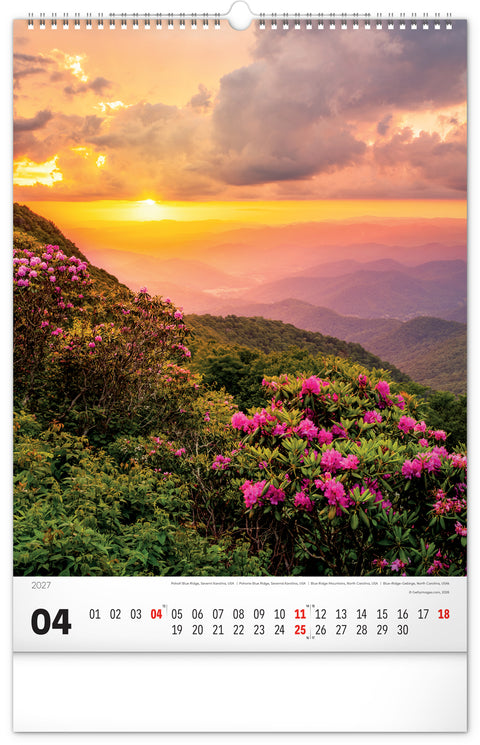 Wall calendar Mountains 2027, 33 x 46 cm