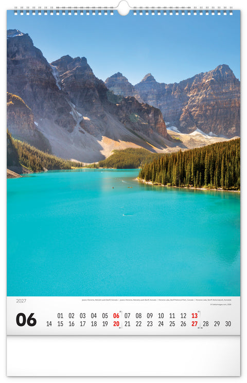 Wall calendar Mountains 2027, 33 x 46 cm