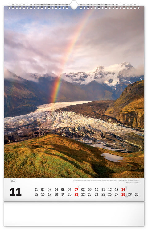 Wall calendar Mountains 2027, 33 x 46 cm
