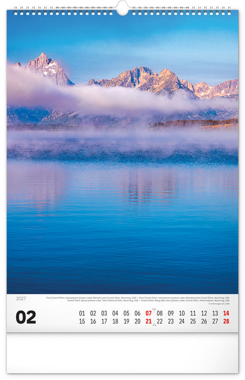 Wall calendar Aqua 2027, 33 x 46 cm