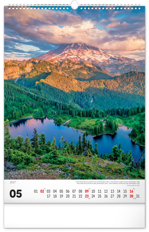 Wall calendar Aqua 2027, 33 x 46 cm