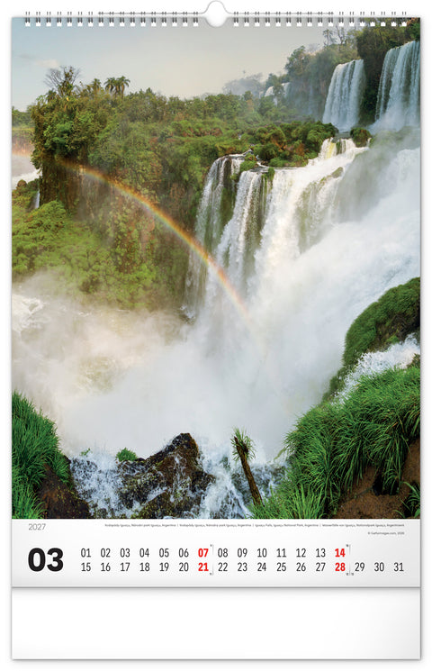Wall calendar World National Parks 2027, 33 x 46 cm