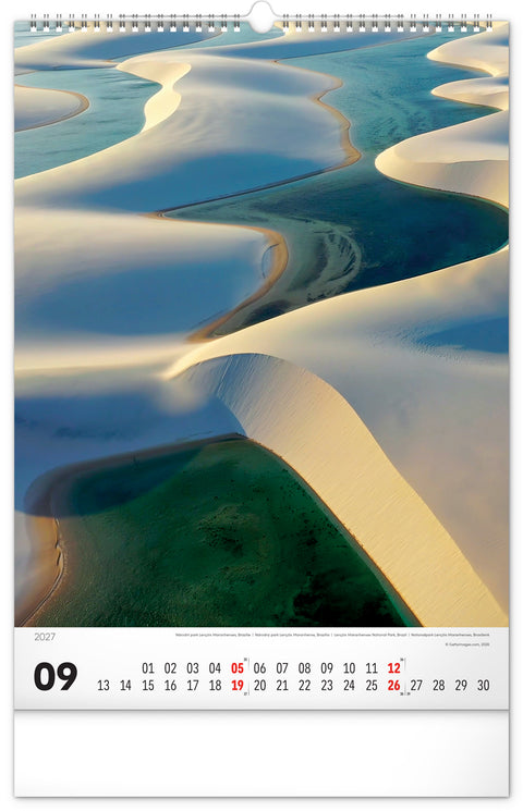 Wall calendar World National Parks 2027, 33 x 46 cm