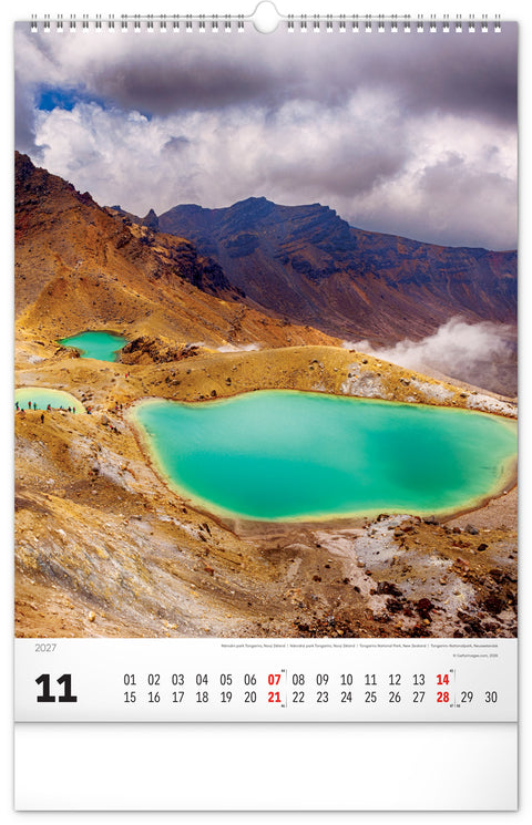 Wall calendar World National Parks 2027, 33 x 46 cm
