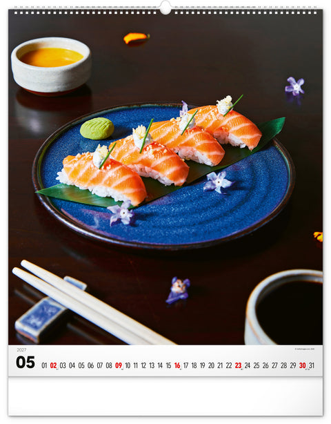 Wall calendar Gourmet 2027, 48 x 56 cm