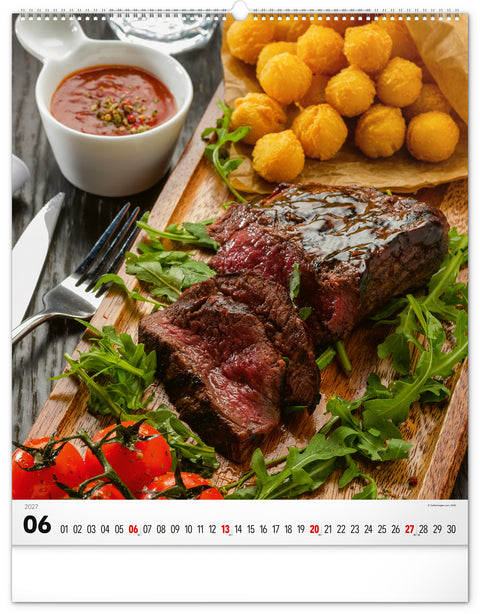 Wall calendar Gourmet 2027, 48 x 56 cm