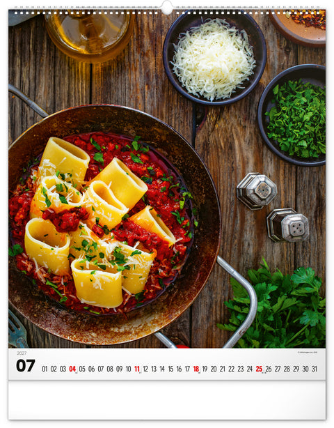 Wall calendar Gourmet 2027, 48 x 56 cm