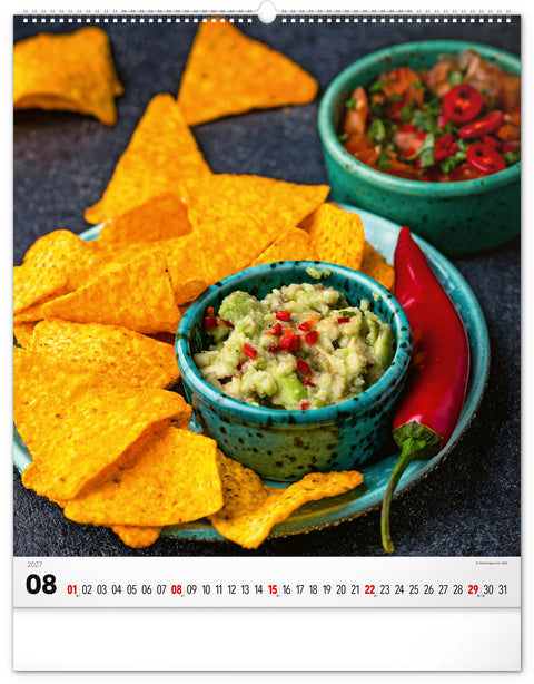 Wall calendar Gourmet 2027, 48 x 56 cm