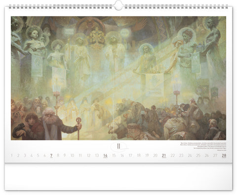 Wall calendar The Slav Epic – Alphonse Mucha 2027, 48 x 33 cm
