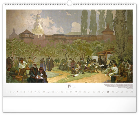 Wall calendar The Slav Epic – Alphonse Mucha 2027, 48 x 33 cm