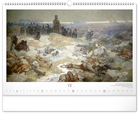 Wall calendar The Slav Epic – Alphonse Mucha 2027, 48 x 33 cm