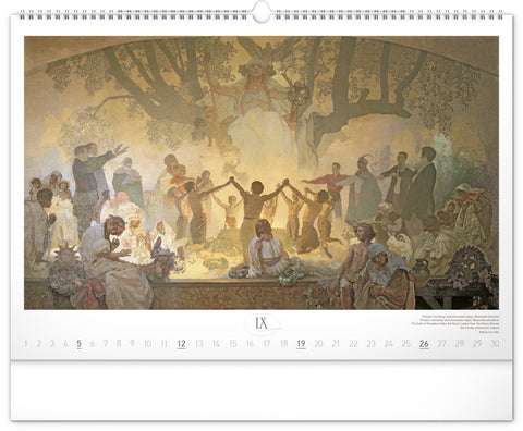 Wall calendar The Slav Epic – Alphonse Mucha 2027, 48 x 33 cm