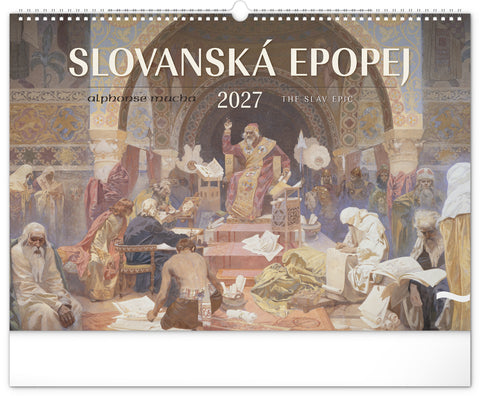 Wall calendar The Slav Epic – Alphonse Mucha 2027, 48 x 33 cm