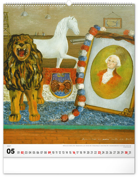 Wall calendar Frida Kahlo 2027, 48 x 56 cm