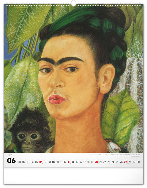 Wall calendar Frida Kahlo 2027, 48 x 56 cm