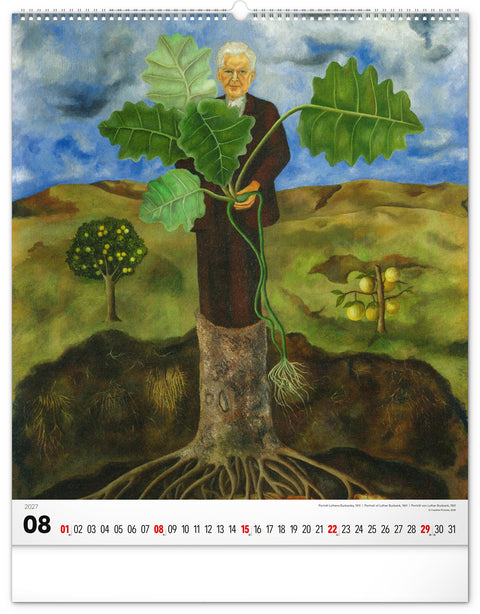 Wall calendar Frida Kahlo 2027, 48 x 56 cm