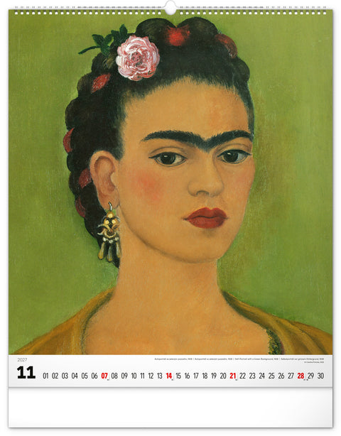 Wall calendar Frida Kahlo 2027, 48 x 56 cm