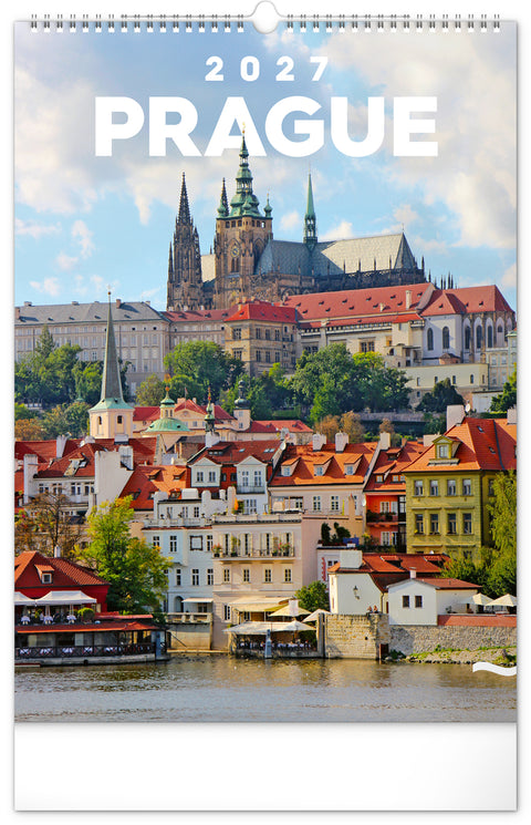 Wall calendar Prague 2027, 33 x 46 cm