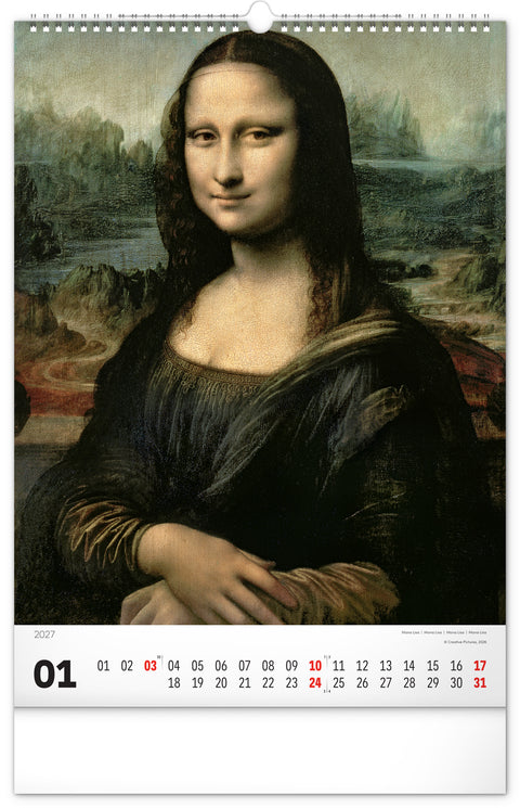 Wall calendar Renaissance 2027, 33 x 46 cm