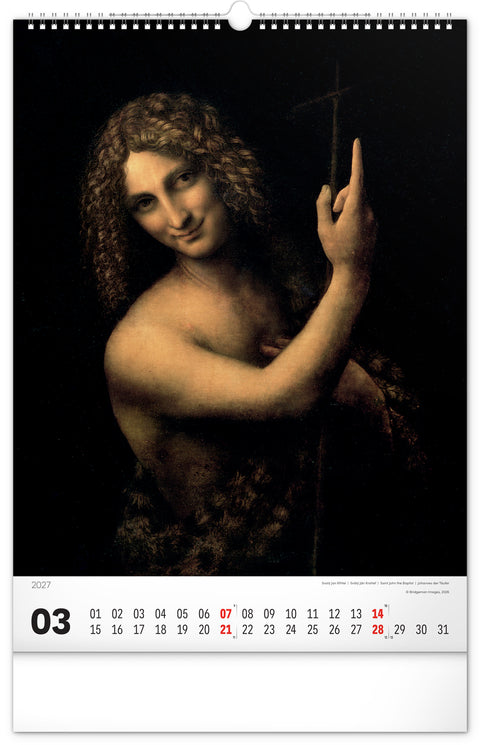 Wall calendar Renaissance 2027, 33 x 46 cm