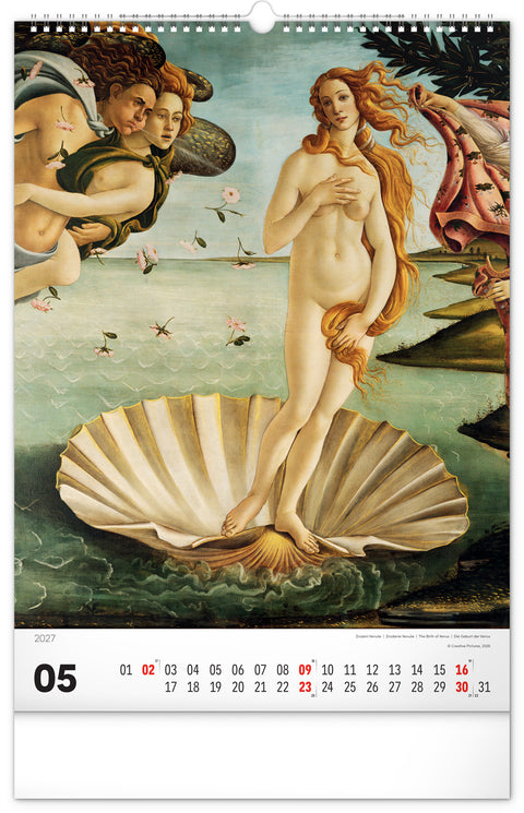 Wall calendar Renaissance 2027, 33 x 46 cm