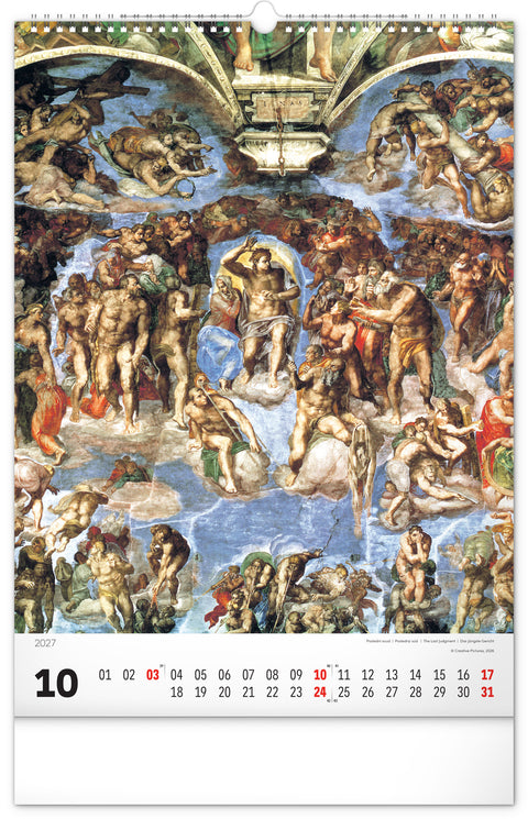 Wall calendar Renaissance 2027, 33 x 46 cm
