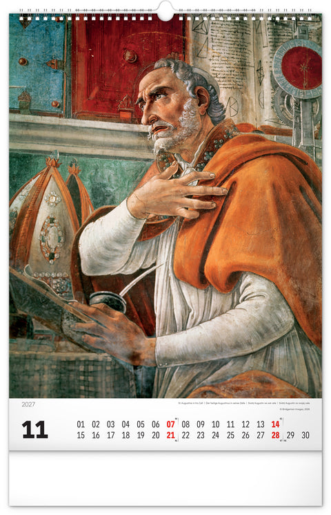 Wall calendar Renaissance 2027, 33 x 46 cm