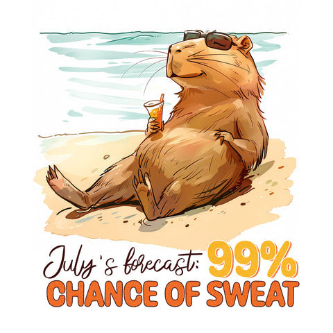 Wall planner Cheeky Capybaras 2025, 30 x 30 cm