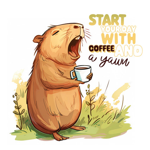 Wall planner Cheeky Capybaras 2025, 30 x 30 cm