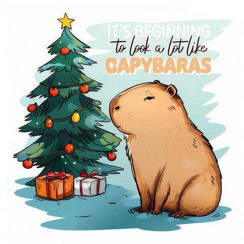 Wall planner Cheeky Capybaras 2025, 30 x 30 cm