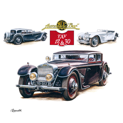 Wall planner Classic Cars - Vaclav Zapadlik, 2025, 30 x 30 cm