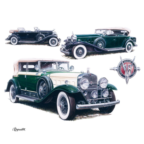Wall planner Classic Cars - Vaclav Zapadlik, 2025, 30 x 30 cm