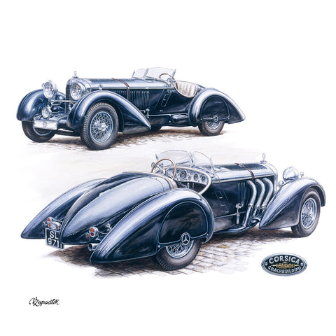 Wall planner Classic Cars - Vaclav Zapadlik, 2025, 30 x 30 cm
